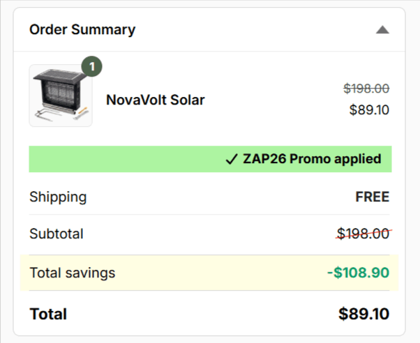 novavolt offer price 