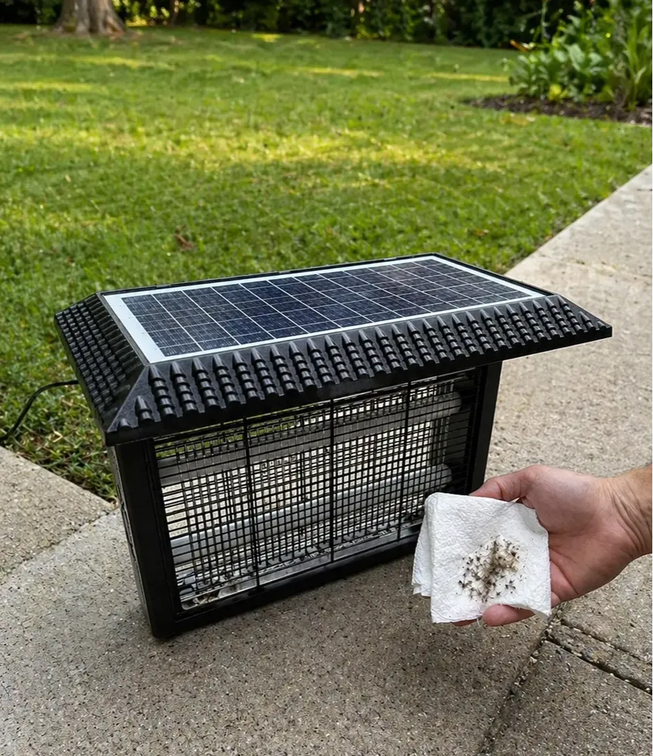 NovaVolt Solar Bug Zapper user Rachel D.